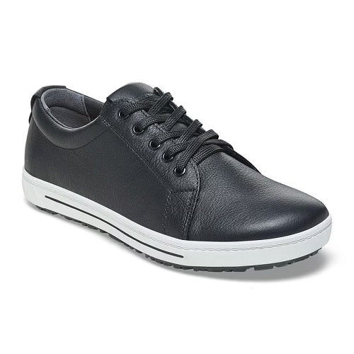 Birkenstock QO500 Sneaker, Black Leather with Black Laces, Men's 11-11.5