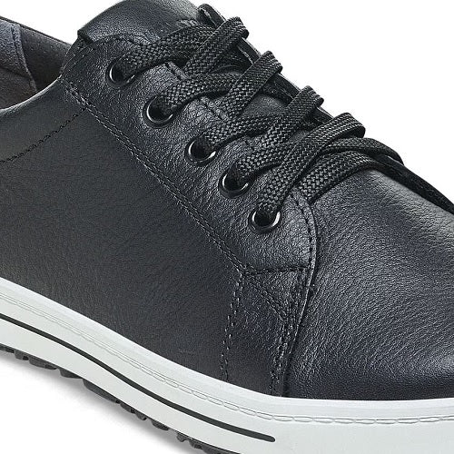Birkenstock QO500 Sneaker, Black Leather with Black Laces, Men's 12-12.5 - Image 6
