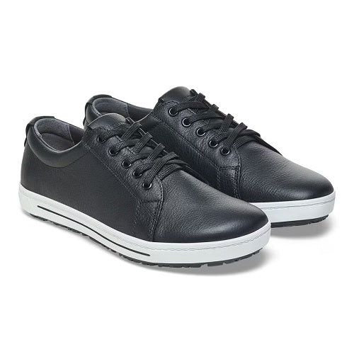 Birkenstock QO500 Sneaker, Black Leather with Black Laces, Women's 10-10.5 / Men's 8-8.5 - Image 4