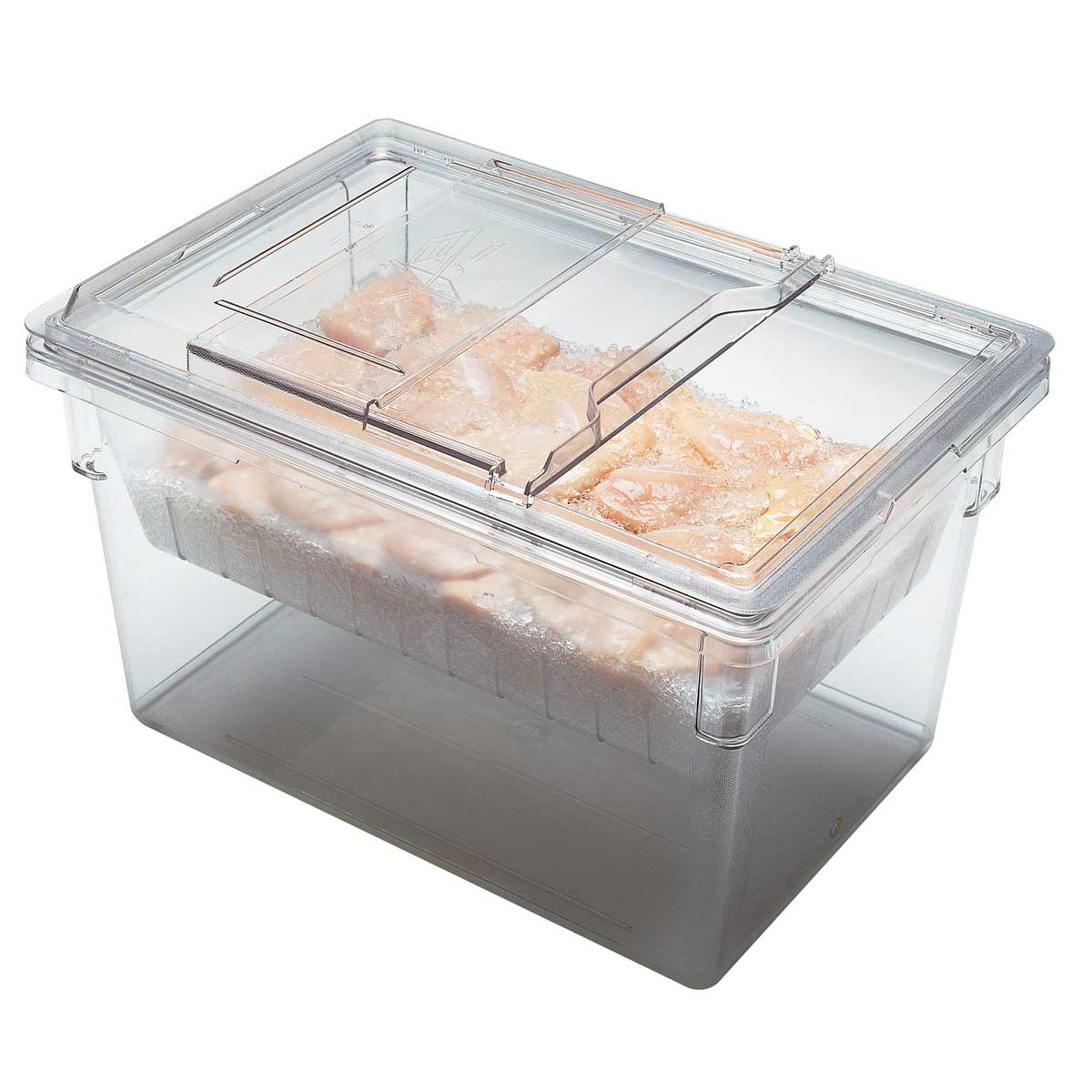 Cambro 1826CLRCW135 Camwear Food Box Colander (5" Deep) for 18" x 26" x 6" boxes, Clear - Image 2
