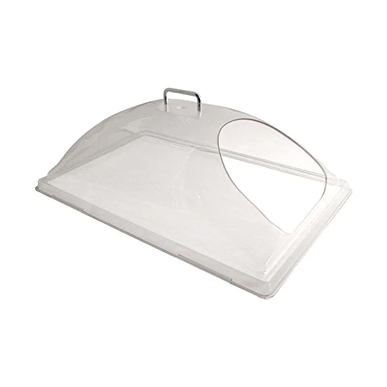 Cambro DD1220ECW135 Camwear Display Dome Cover w/ End Cut, Clear, 12" x 20"