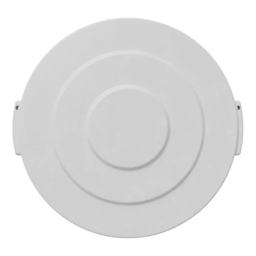 Carlisle 84104502 Bronco Round Waste Trash Can Lid, White, 44 gal. - Image 3
