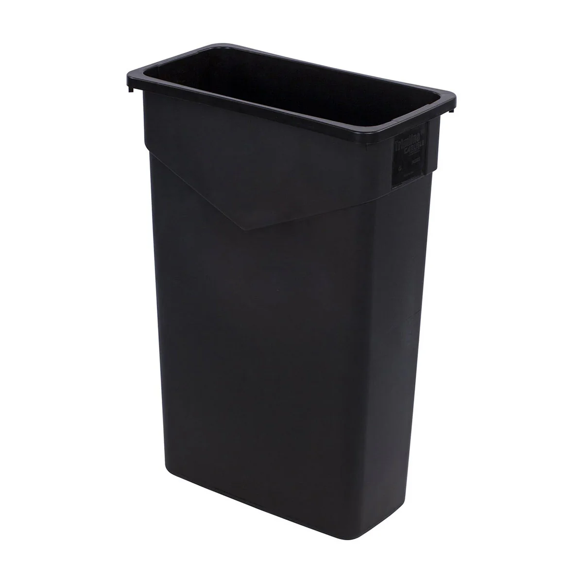 Carlisle 34202303 Trimline Waste Container Trash Can, Black, 23 gal.