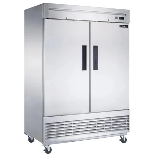 Dukers D55F Solid Door Reach-In Freezer, 2 Section