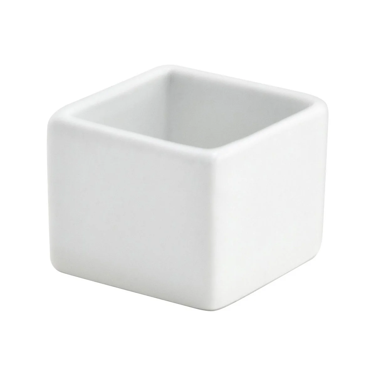 FOH Canvas Square Sampler Ramekin, White, 1 oz.