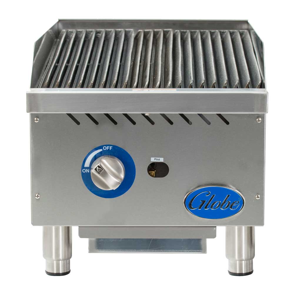 Globe GCB15G-SR Gas Countertop Charbroiler w/ Stainless Steel Radiants, 15" - Image 2