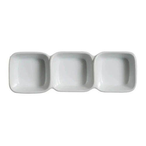 Palate & Plate AW-1804 Appetizer Dish, 3 Section