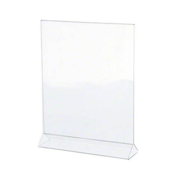 Thunder Group PLMH004 Acrylic Table Tent Card Holder, 8-1/2" x 11"