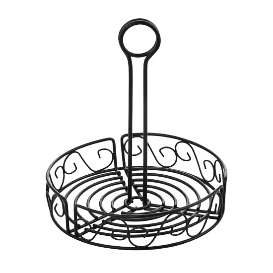 Winco WBKH-7R Black Wire Caddy, 7-1/2"